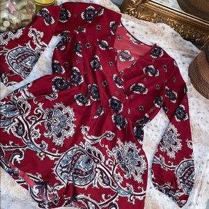 Gorgeous ornate long sleeve romper
